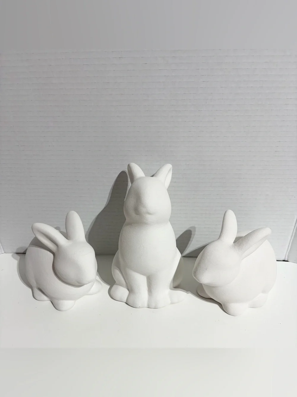 Threshold Easter 2026 White Rabbit Bunny Ceramic Easter Decor Target 3pc Set NEW